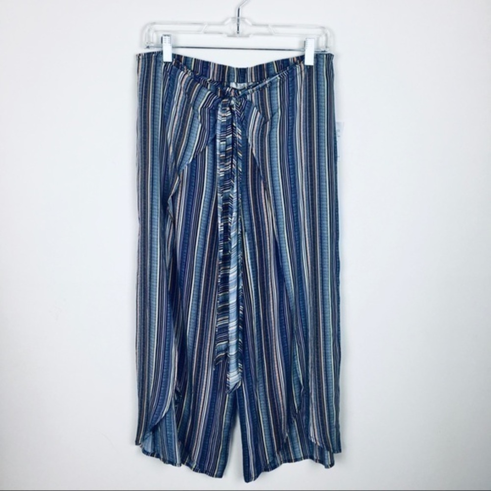 Studio JPR  Striped Wide Leg Cropped Pants Size Sm